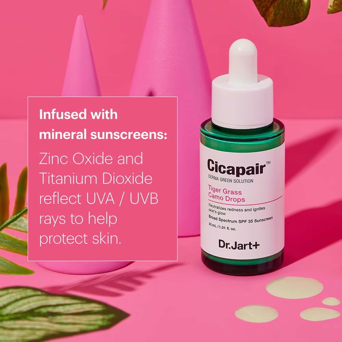 Facial Corrector DR.JART+ CICAPAIR Spf 35 30 ml product packaging