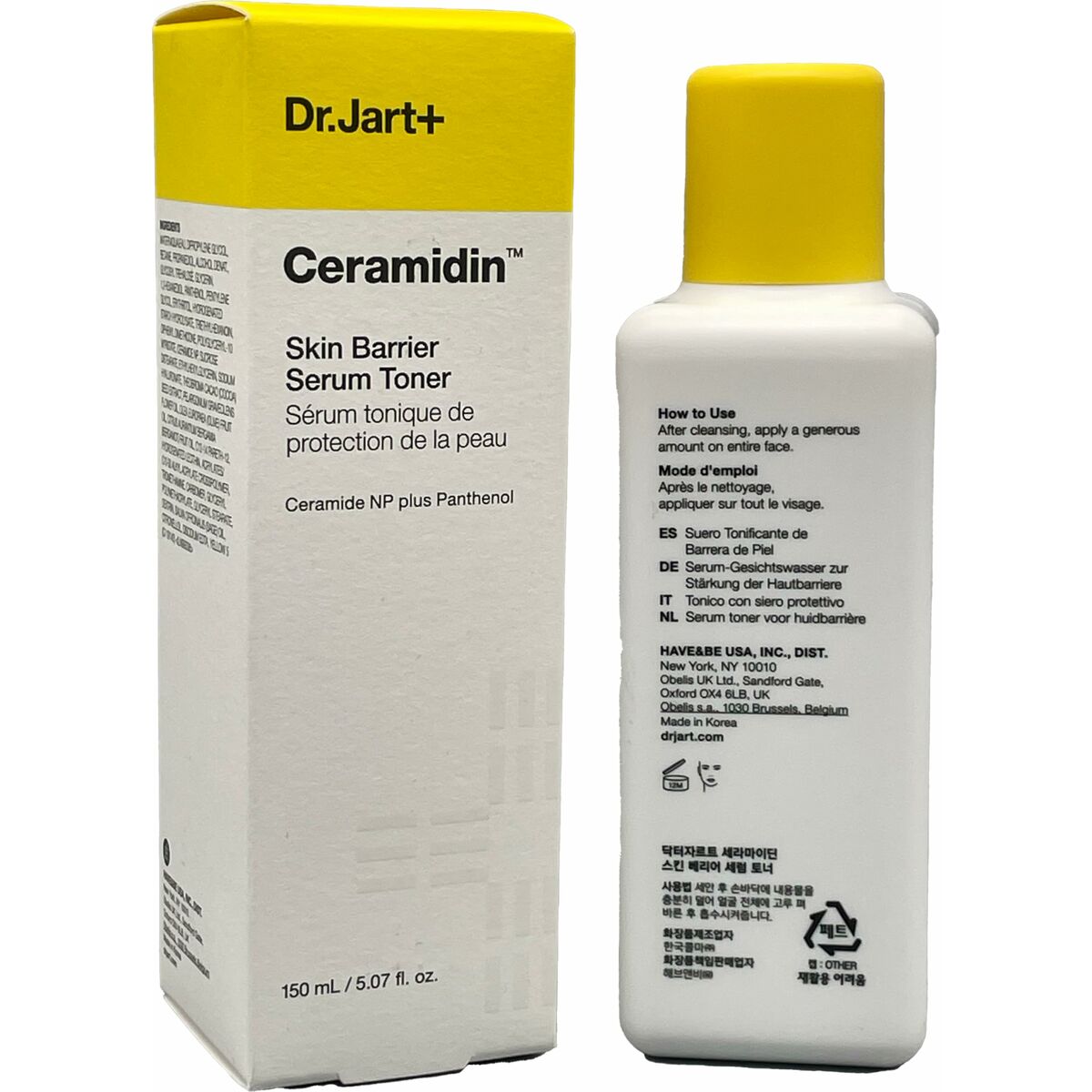 Dressing Gown DR.JART+ CERAMIDIN 150 ml product packaging