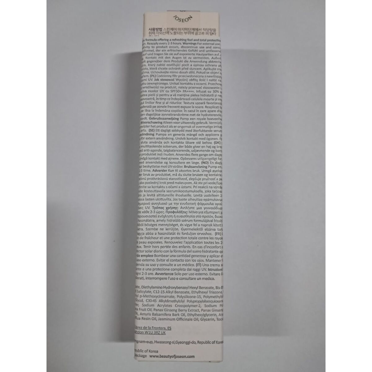 Facial Serum Beauty of Joseon GINSENG Spf 50 Spf 50+ ml 50 ml serum bottle
