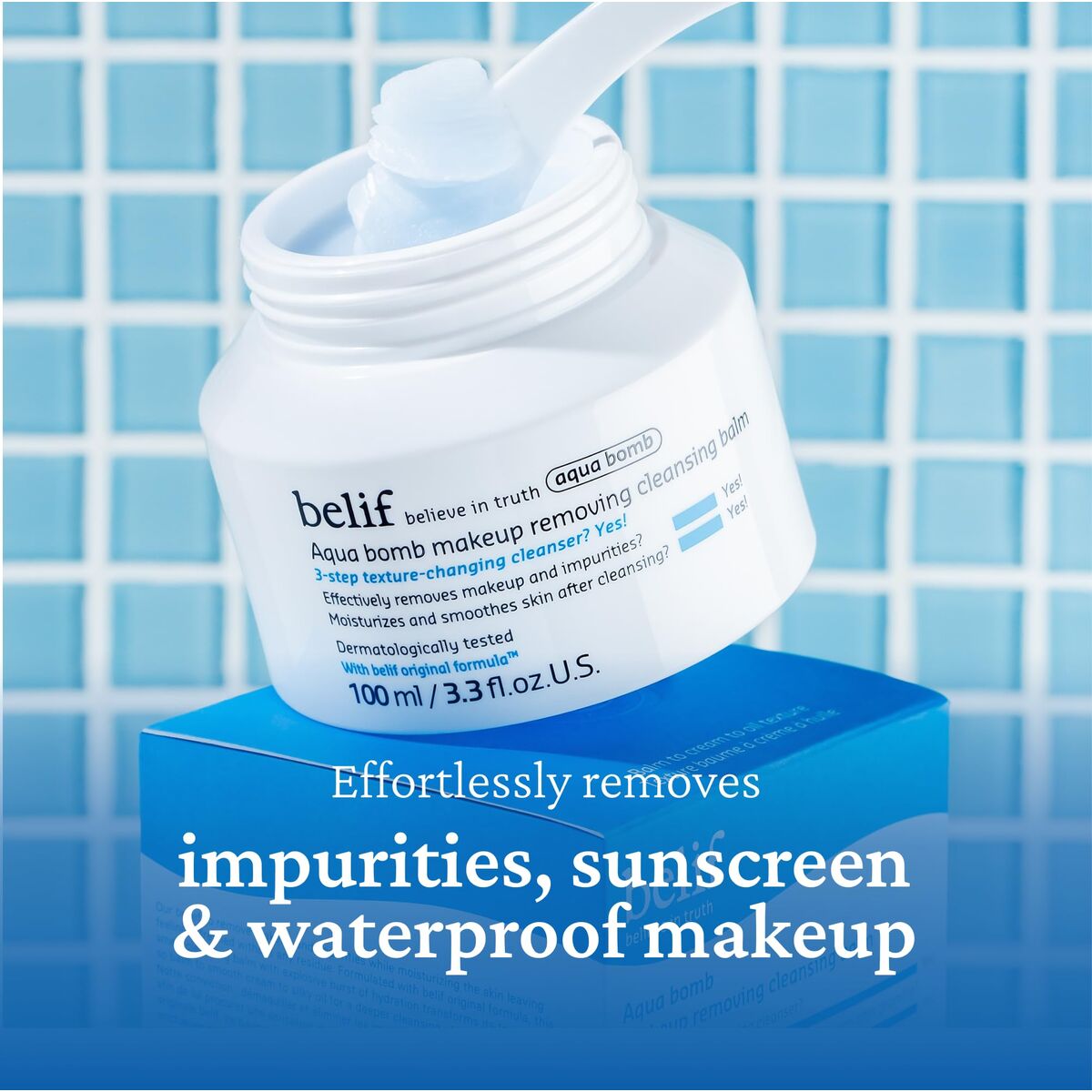 Facial Make Up Remover Belif AQUA BOMB 100 ml product packaging