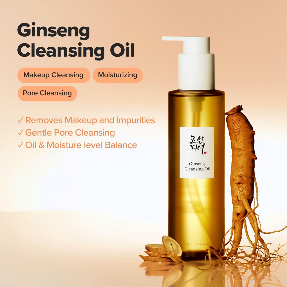 Facial Cleansing Gel Beauty of Joseon GINSENG skincare packaging