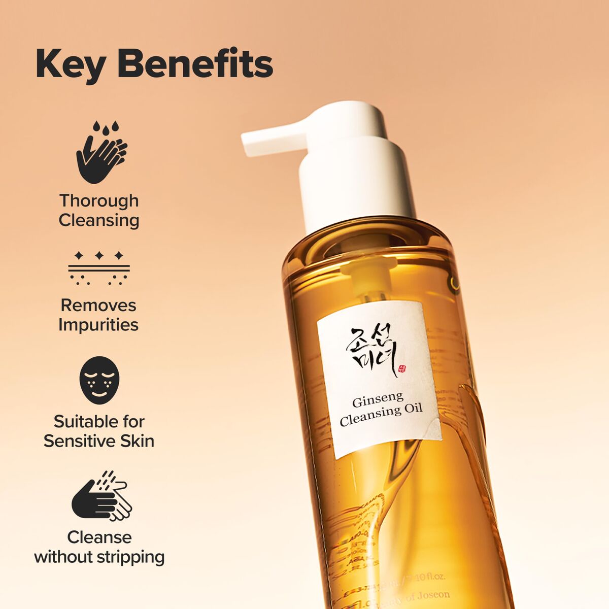 Facial Cleansing Gel Beauty of Joseon GINSENG skincare packaging