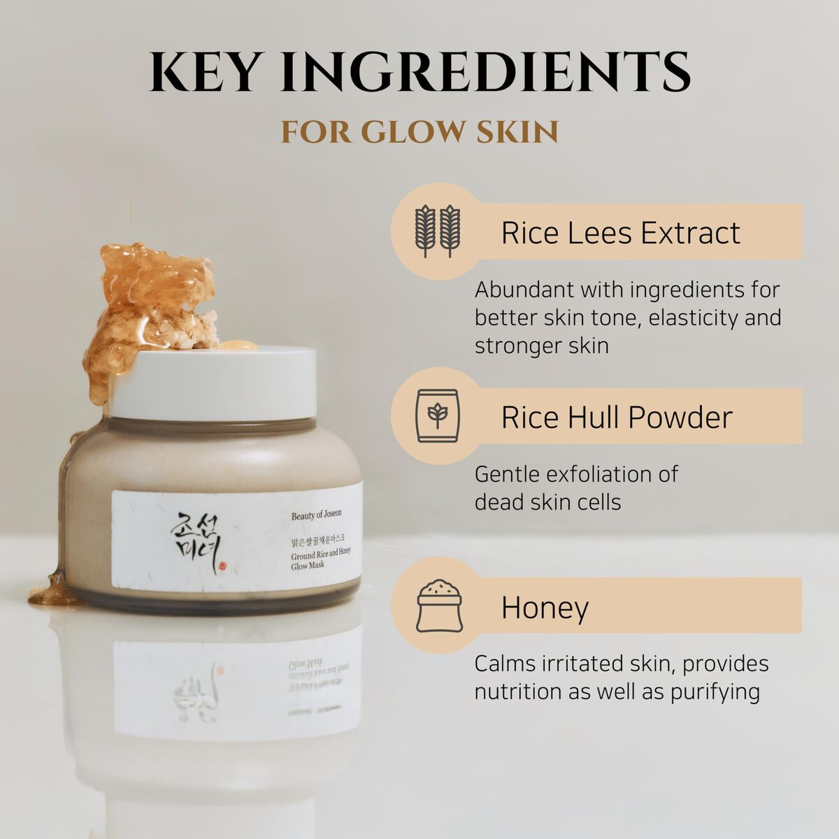 Facial Cream Beauty of Joseon GROUND RICE AND HONEY 150 ml skincare packaging