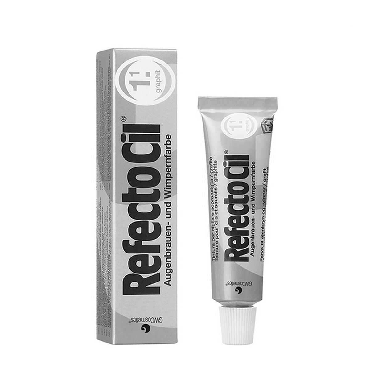 Eyebrow Tint Fama Fabré Eyelash And Eyebrow Tint Nº 1.1-Graphite 15 ml product packaging