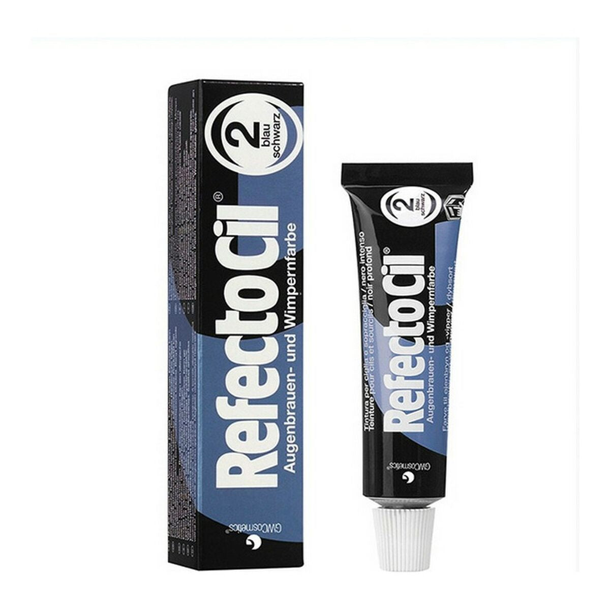 Eyelash Dye Fama Fabré Eyelash And Eyebrow Tint Nº 2-Blue Black 15 ml product packaging