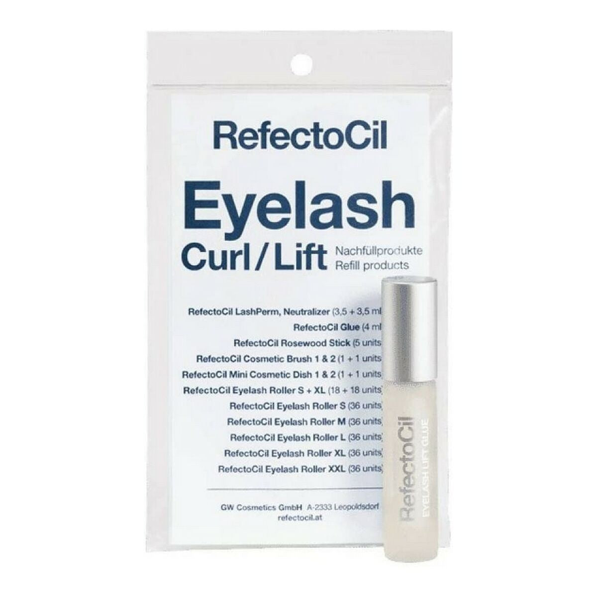 Adhesive for semi-permanent eyelashes RefectoCil Eyelash 4 ml Tabs product packaging