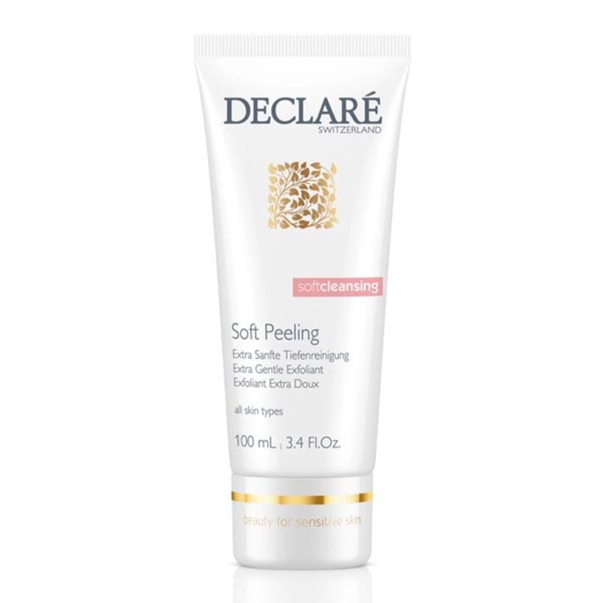 Facial Exfoliator Declaré Soft Cleansing 100 ml for Women product packaging
