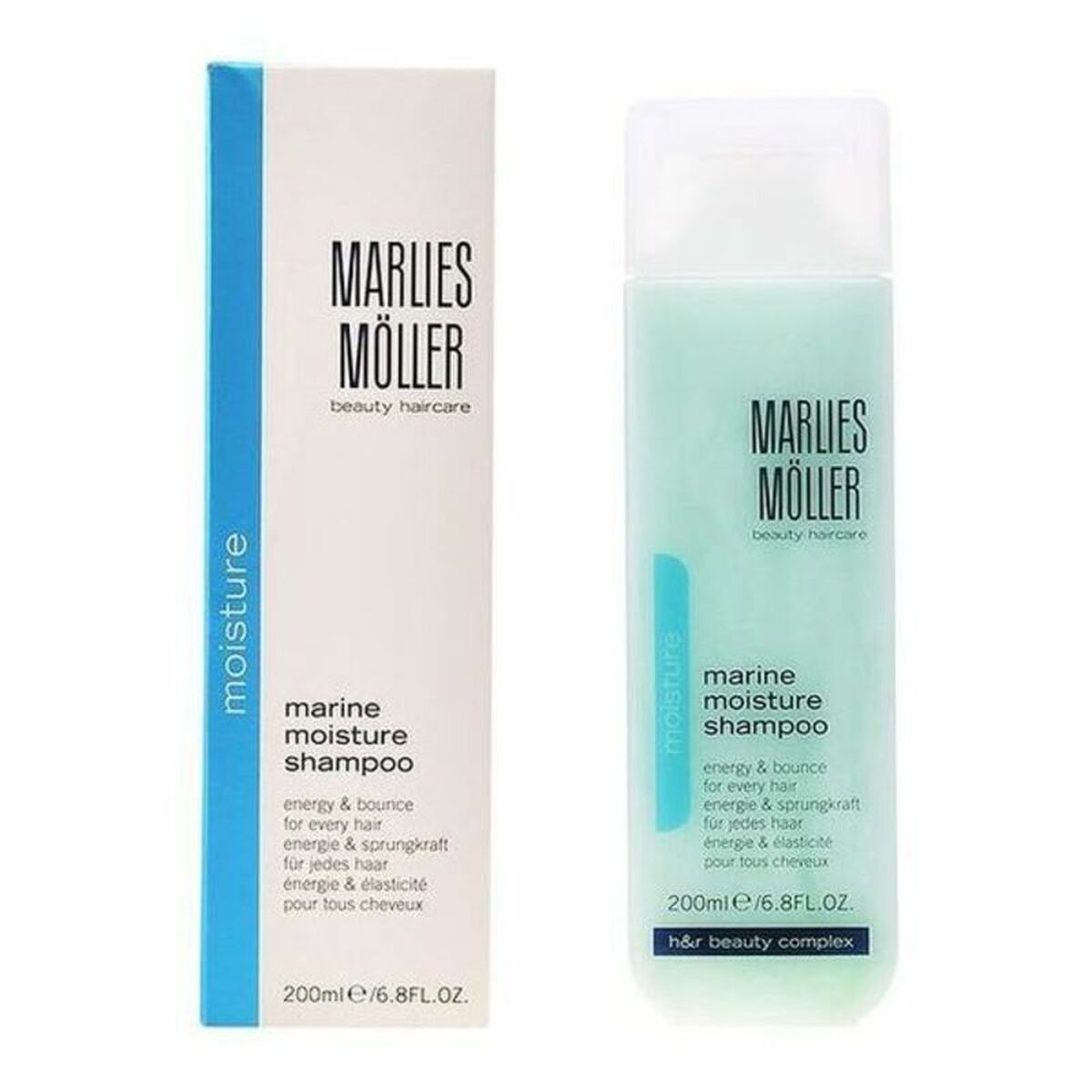 Shampoo Marlies Möller Marine Moisture 200 ml shampoo bottle