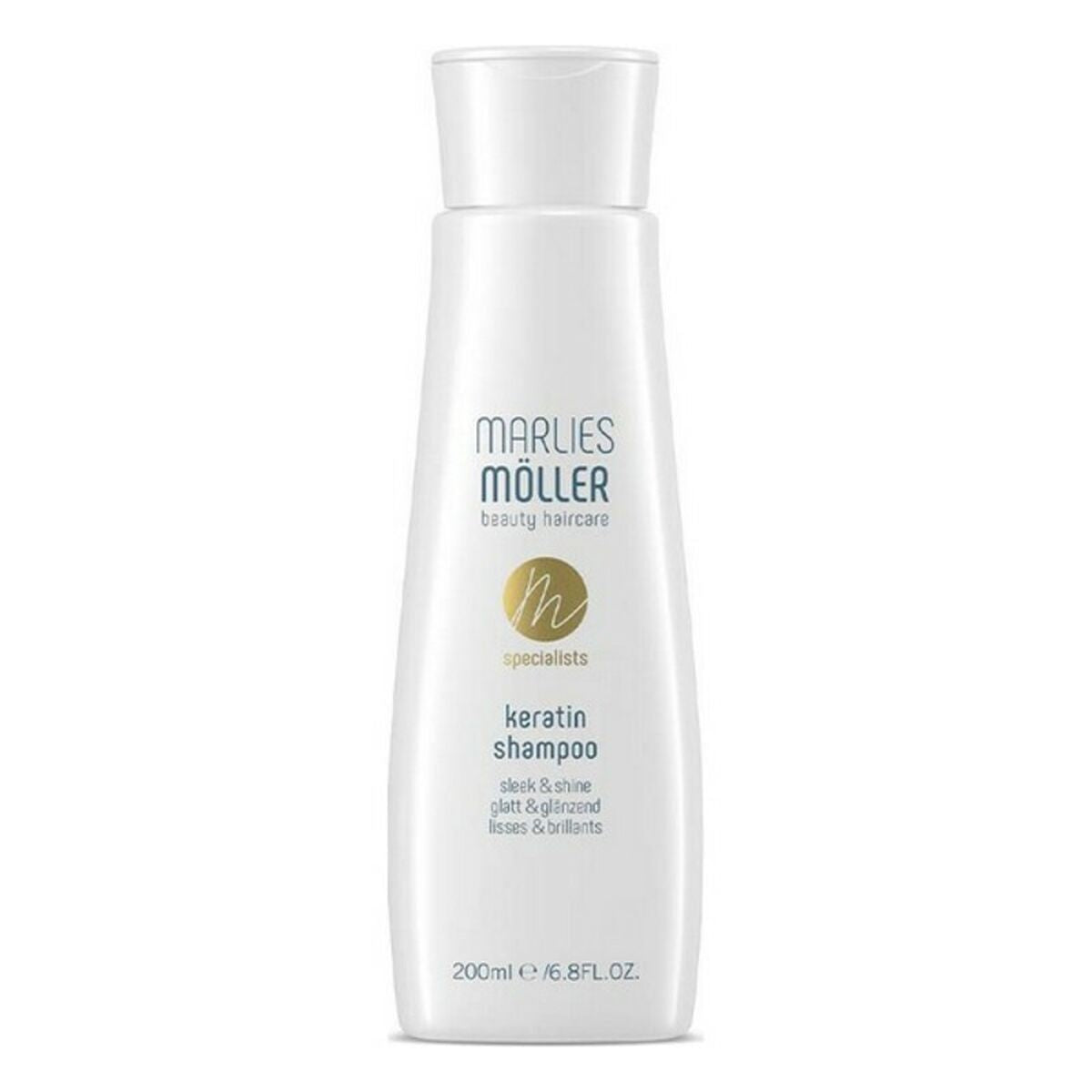 Shampoo Marlies Möller Keratin 200 ml shampoo bottle