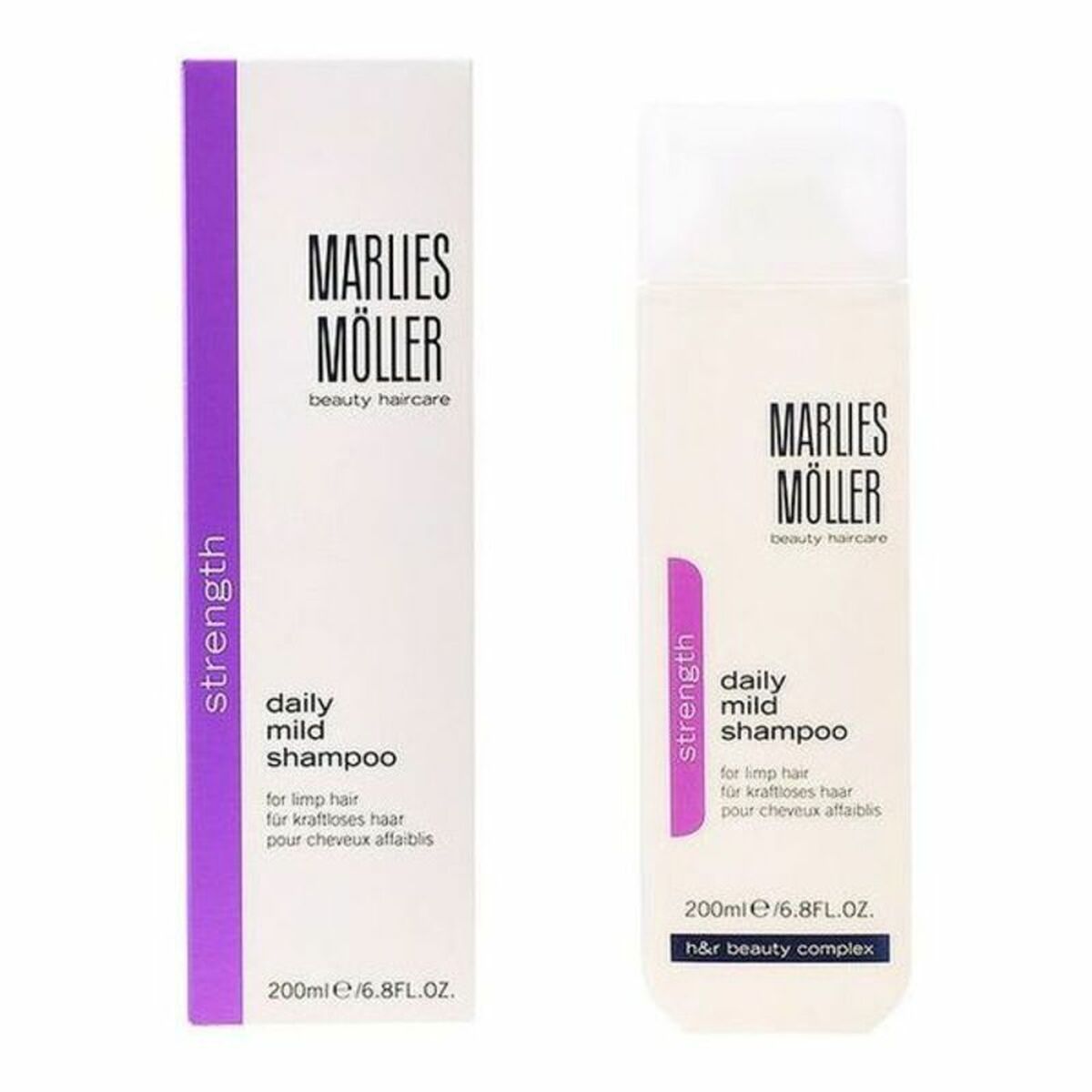 Shampoo Marlies Möller Strength 200 ml shampoo bottle