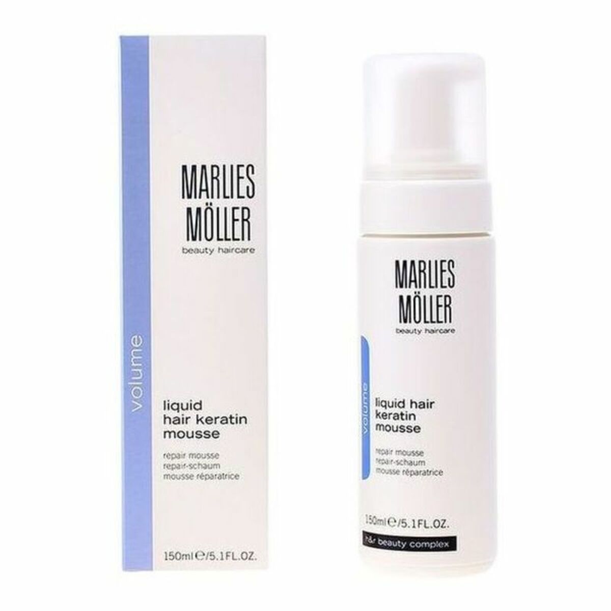 Keratine Mask Marlies Möller Volume 150 ml mask packaging