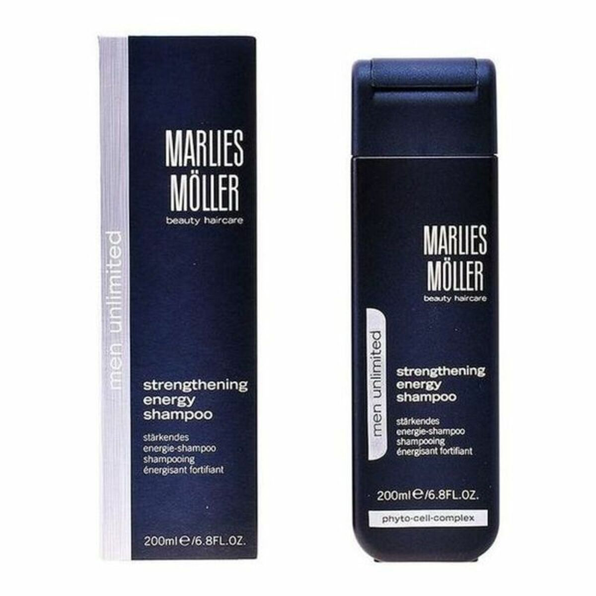 Revitalizing Shampoo Marlies Möller Men Unlimited 200 ml for Men shampoo bottle