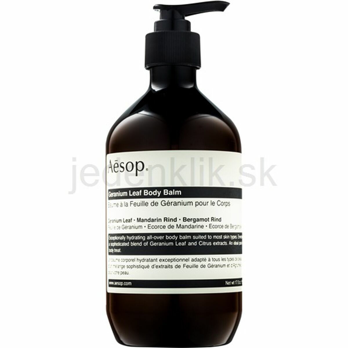 Body Lotion Aesop GERANIUM LEAF 500 ml for Women skincare packaging