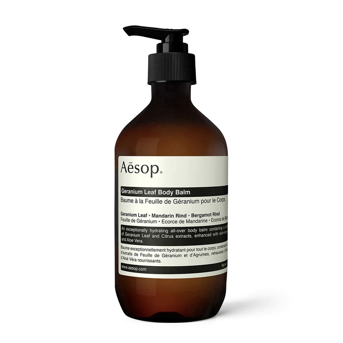 Body Lotion Aesop GERANIUM LEAF 500 ml for Women skincare packaging