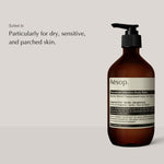 Body Lotion Aesop REJUVENATE INTENSIVE 500 ml for Men skincare packaging