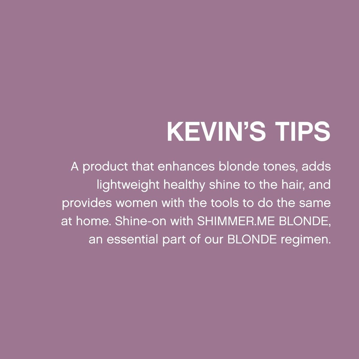 Conditioner Kevin Murphy Shimmer-Me Blonde 100 ml conditioner bottle