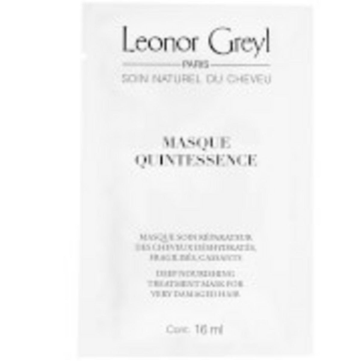 Leonor Greyl, Quintessence, Hair Treatment Cream Mask, For Hydration, 16 ml *Sample