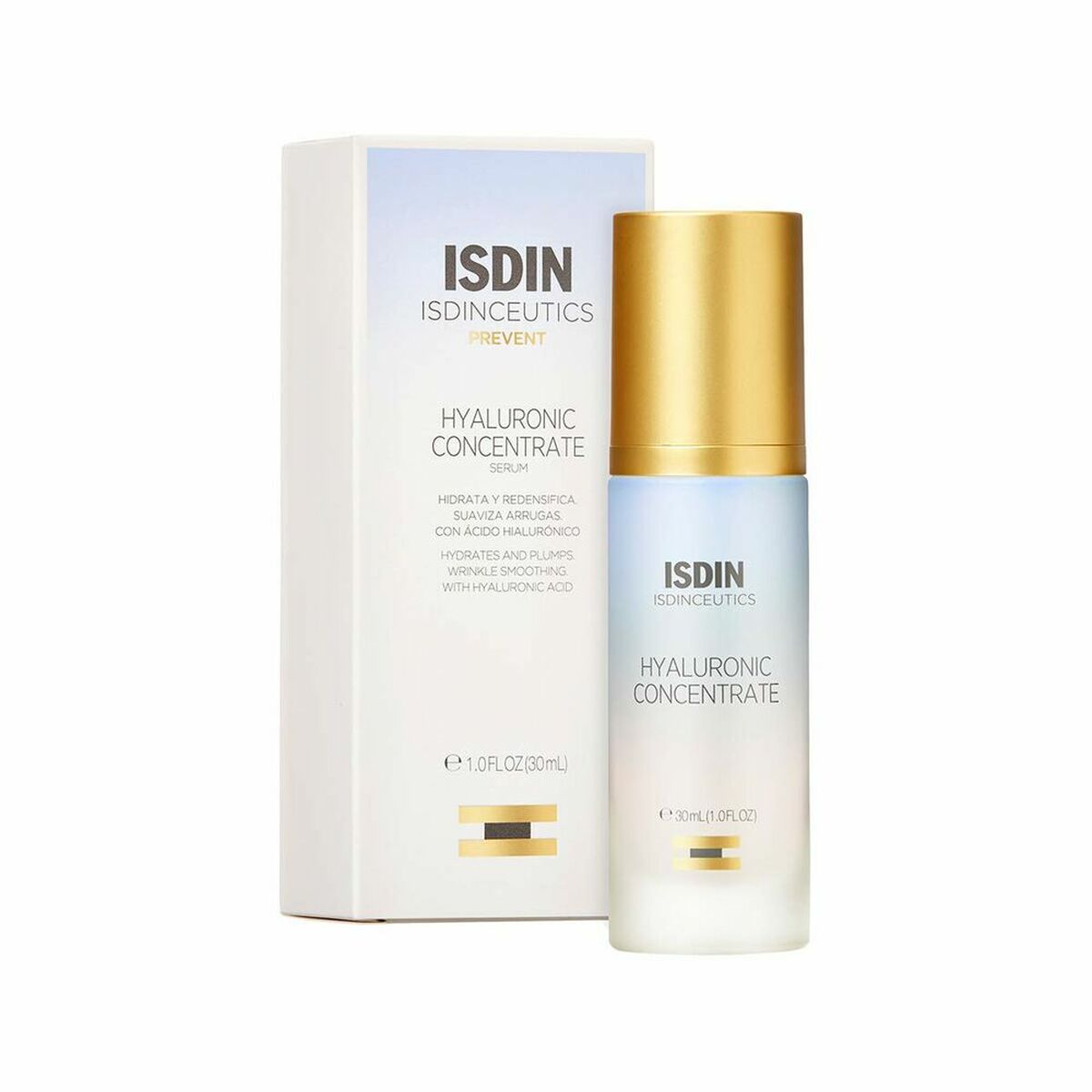 Facial Serium with Hyaluronic Acid Isdin Isdinceutics 30 ml product packaging