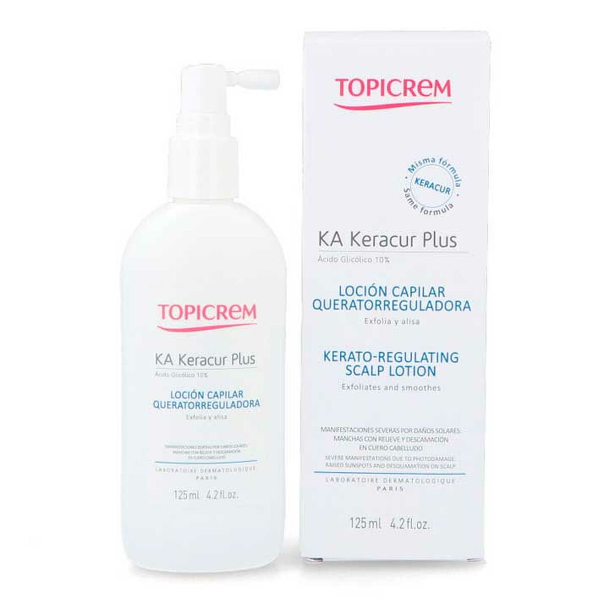 Hair Lotion Topicrem Exfoliant 125 ml skincare packaging