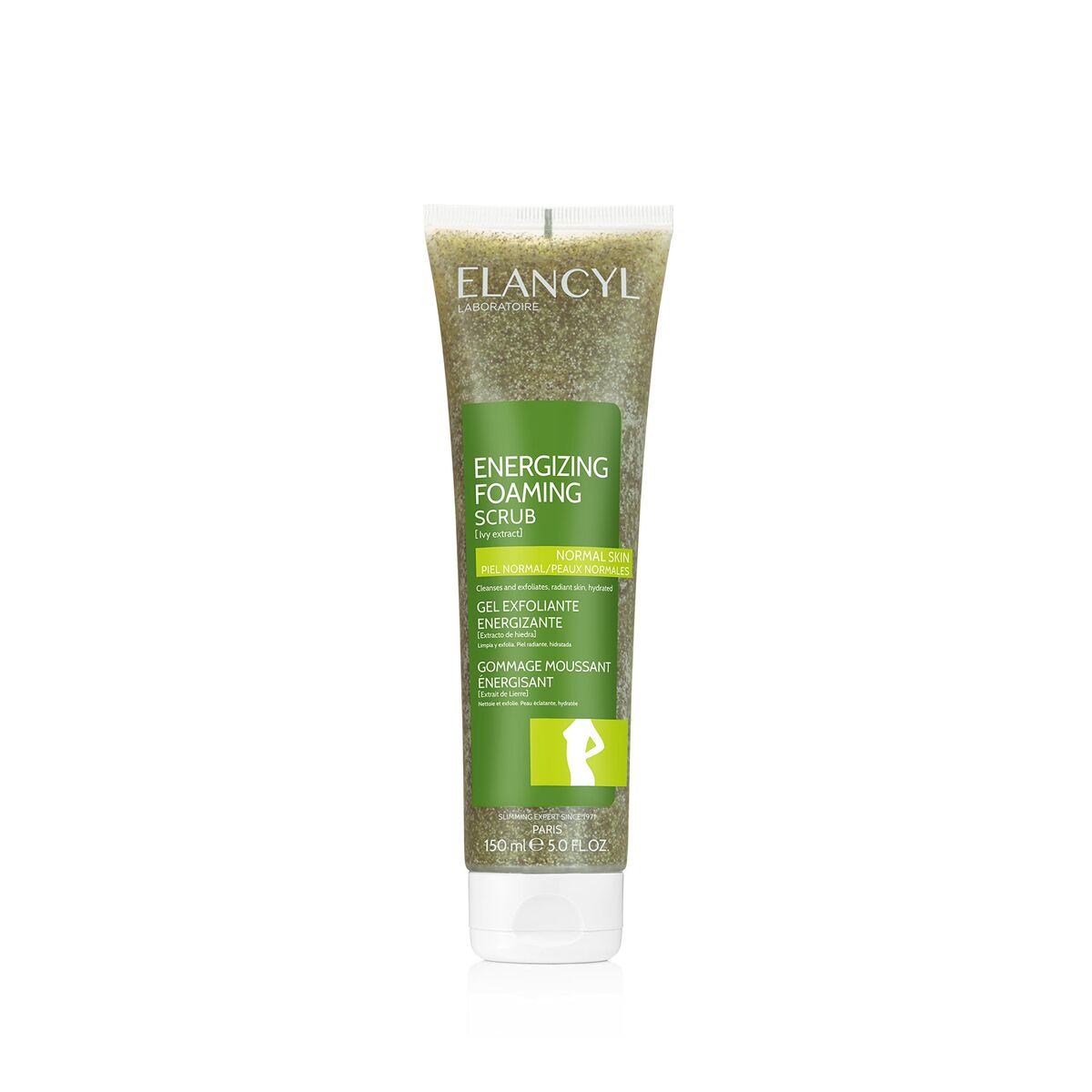 Exfoliating Body Gel Elancyl Energizing Foaming 150 ml for Women skincare packaging