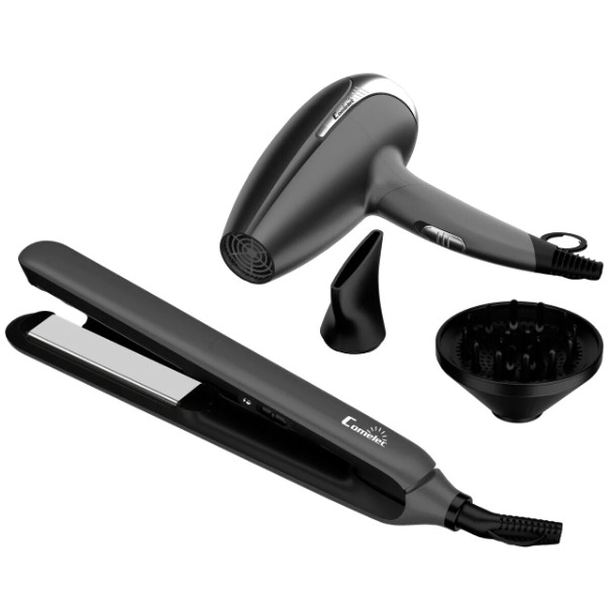 Hairdryer COMELEC HD7125 Black product packaging