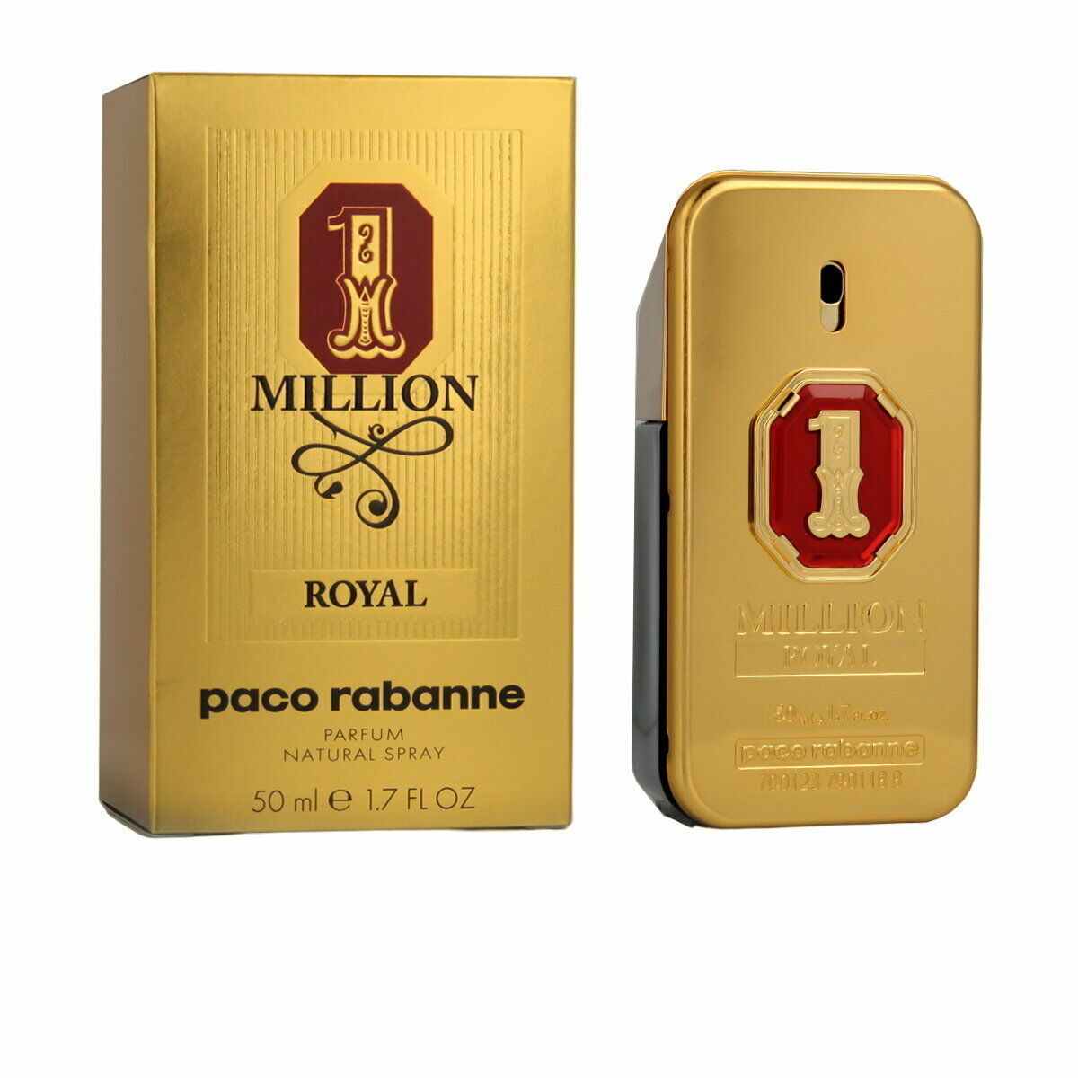 Men's Perfume Paco Rabanne 1 MILLION 50 ml for Men product packaging