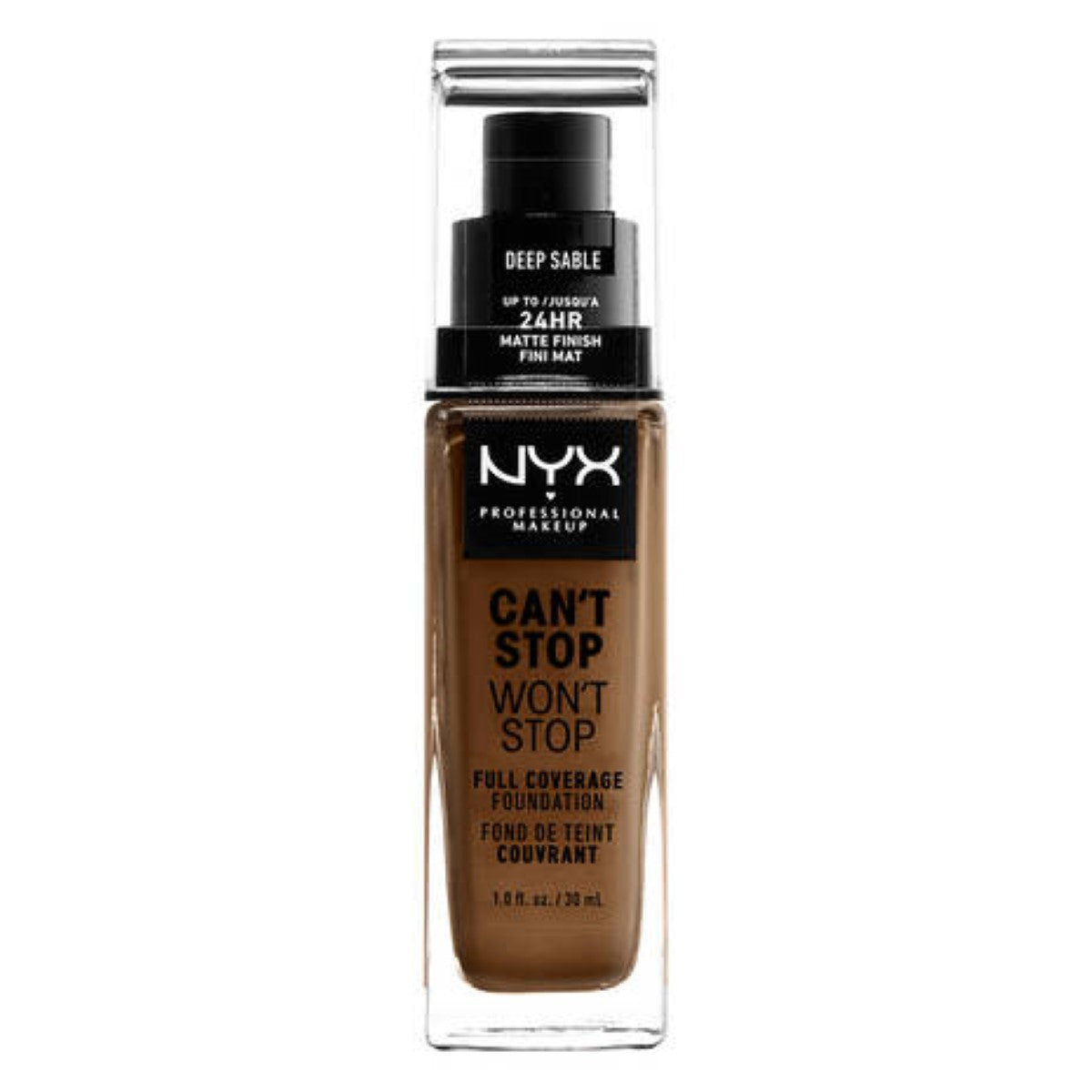 Crème Make-up Base NYX T Stop T Stop Deep Sable 30 ml product packaging