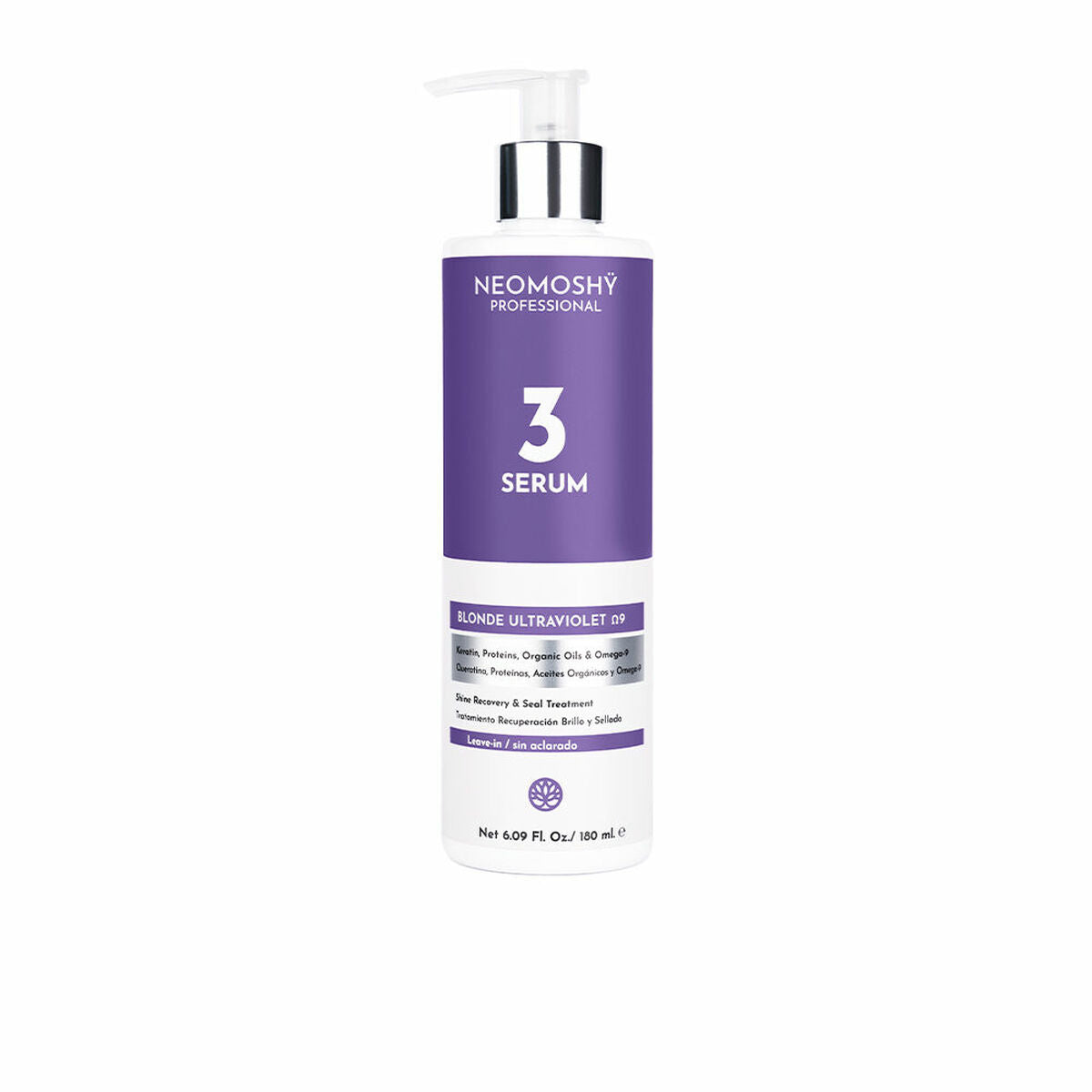 Restorative Serum Neomoshy Blonde Ultraviolet 180 ml serum bottle
