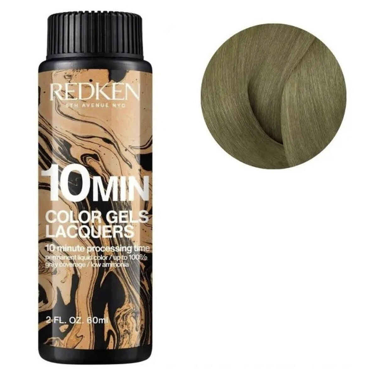 Permanent Dye Redken Color Gel Lacquers Nn 3 x 60 ml Nº 8NN Crème Brulee (3 Units) skincare packaging