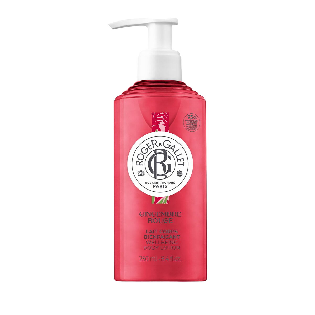Body Cream Roger & Gallet Gingembre Rouge 250 ml for Women skincare packaging