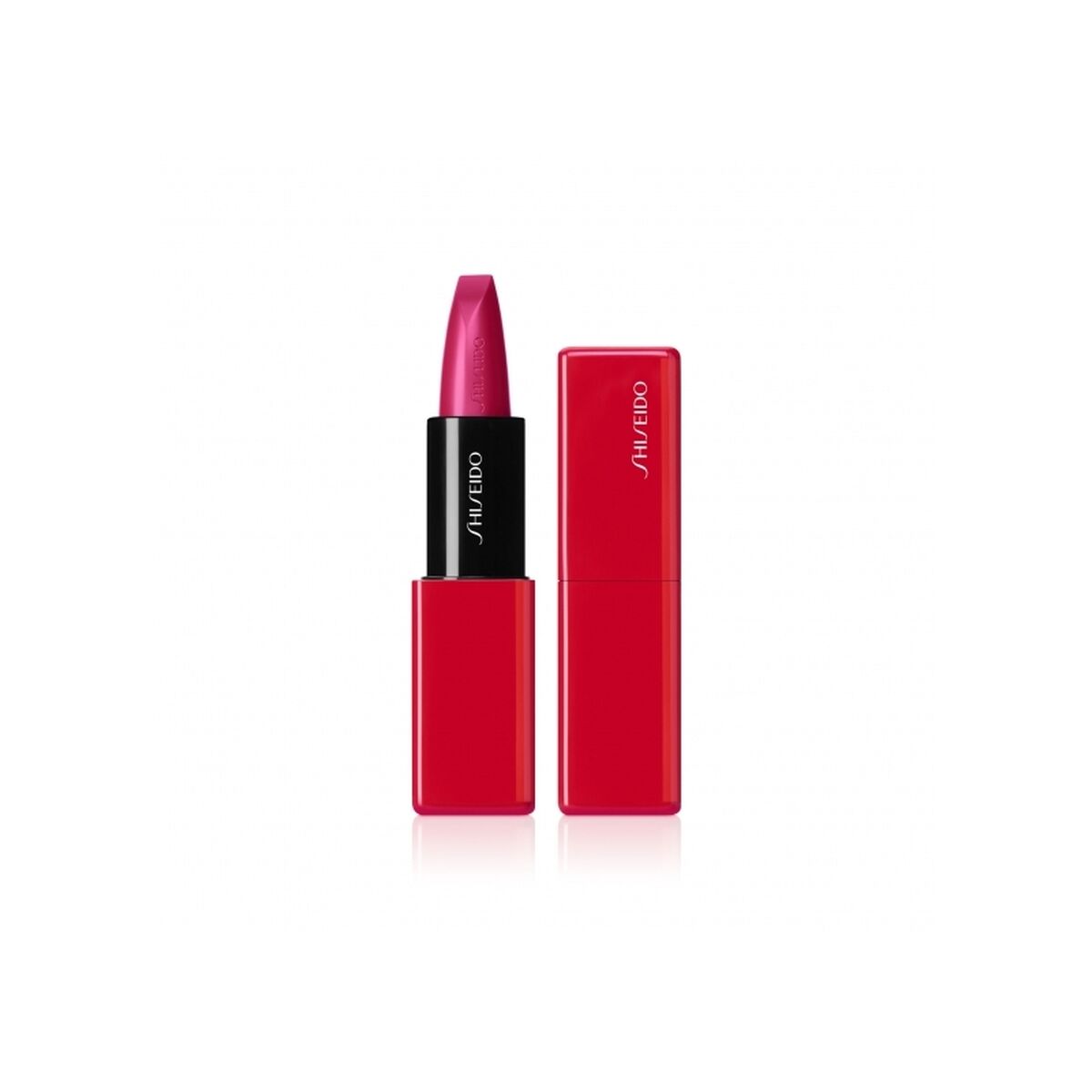 Lip balm Shiseido Technosatin Nº 422 Nº 422 Fuchsia Flux 3,3 g 3.3 g skincare packaging