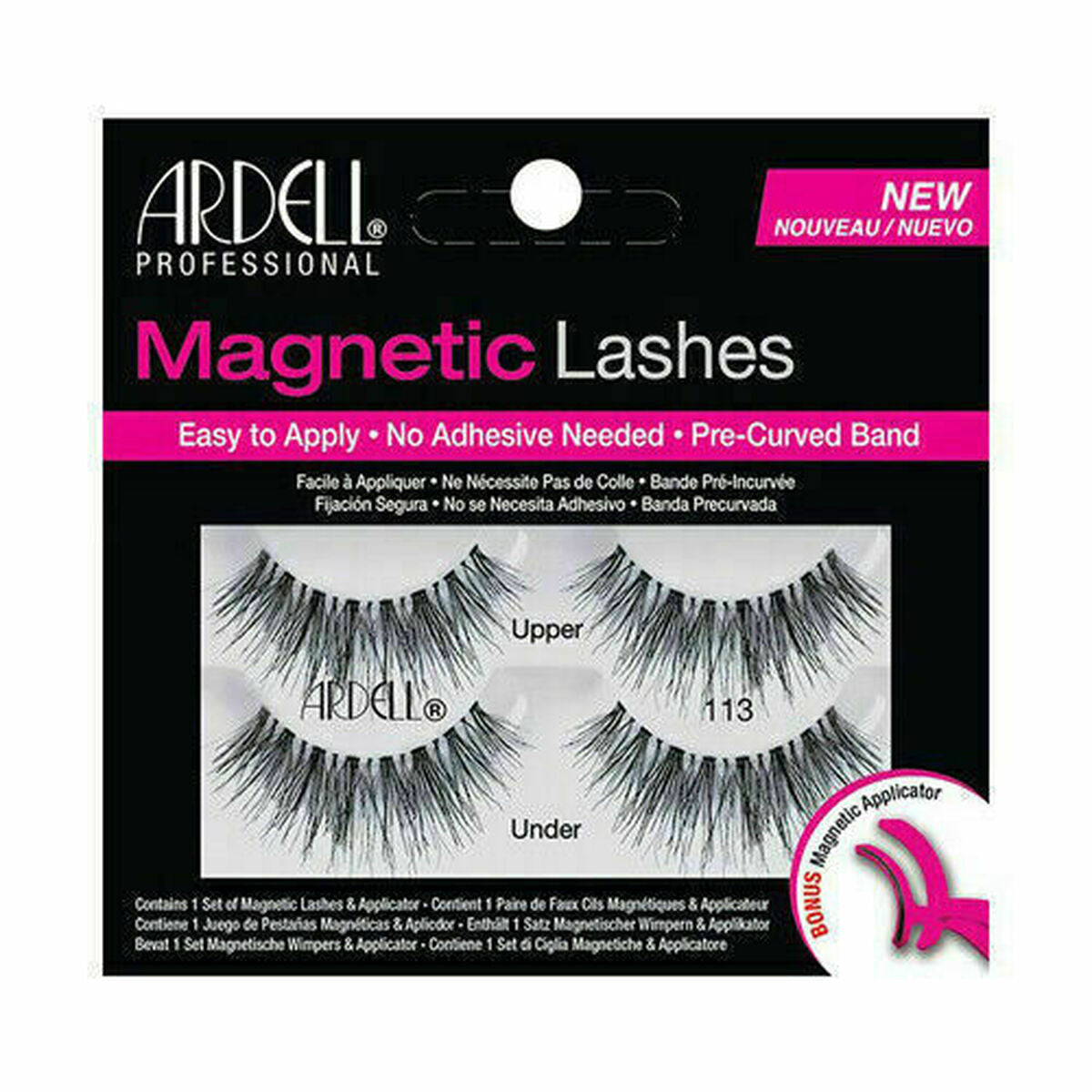 Set of false eyelashes Ardell Magnetic Double Nº 113 product packaging
