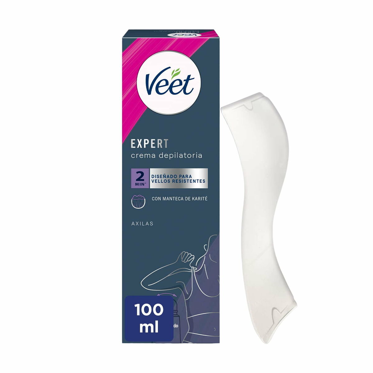 Body Hair Removal Cream Veet Expert 100 ml Underarms skincare packaging