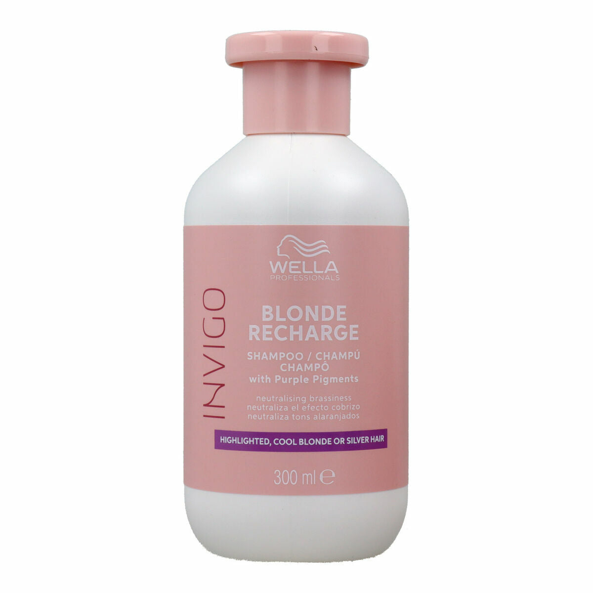 Shampoo Wella Color Recharge 300 ml for Women shampoo bottle