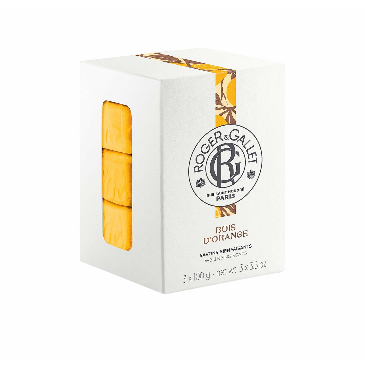 Scented Soap Roger & Gallet 3 Units 100 g product packaging