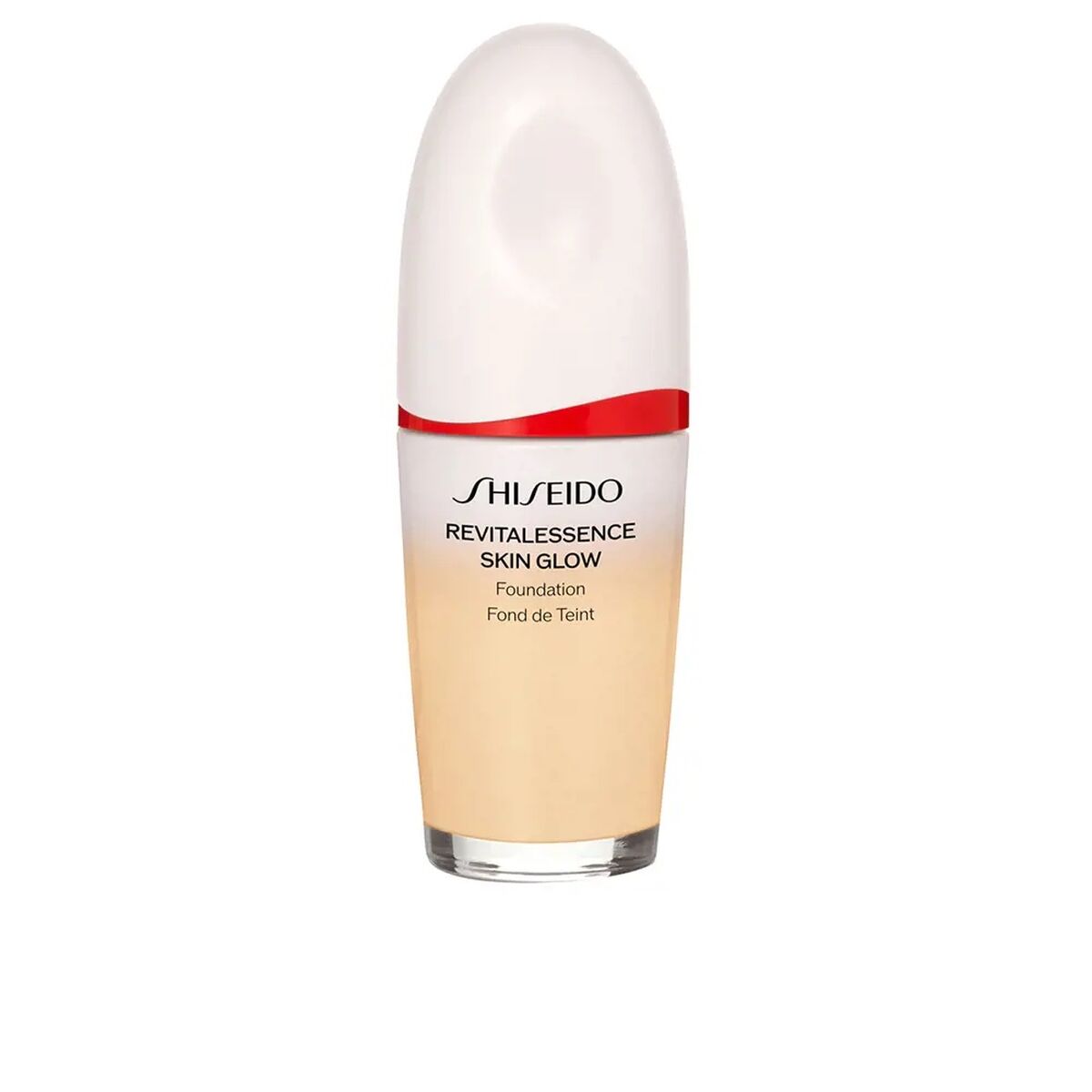 Liquid Make Up Base Shiseido Revitalessence Skin Glow Nº 130 30 ml product packaging