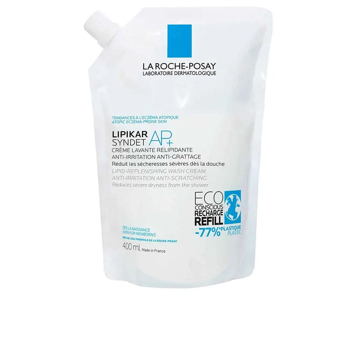 Cleansing Cream La Roche Posay Lipikar Syndet AP+ 400 ml Relipidant Refill for Women skincare packaging