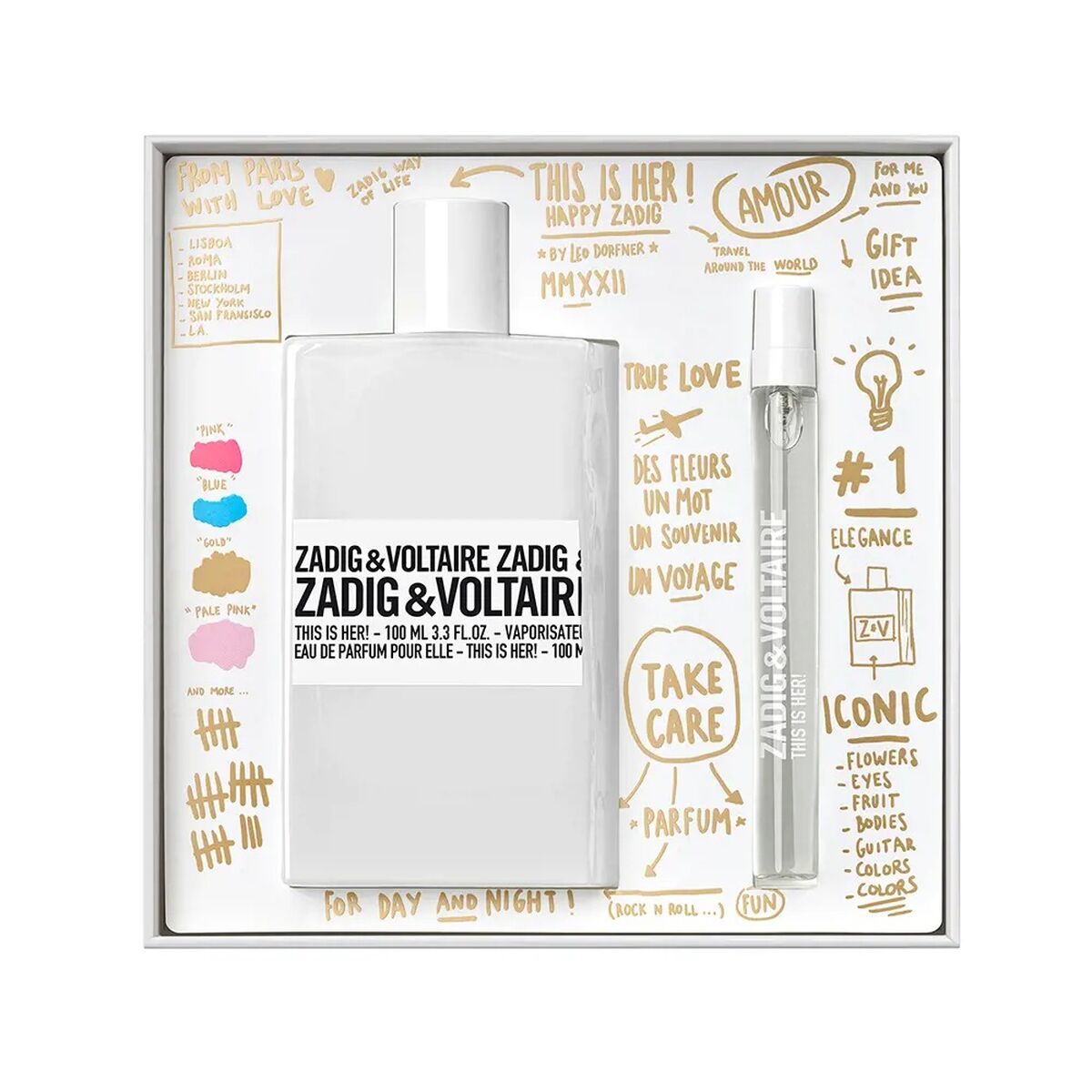 Women's Perfume Set Zadig & Voltaire This Is Her! 2 Pieces for Women product packaging