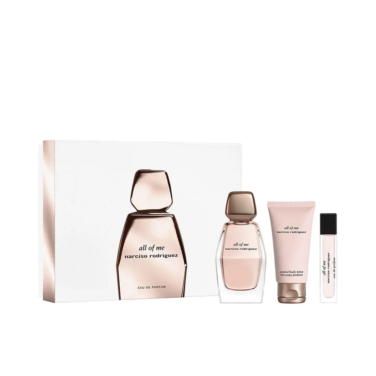 Women's Perfume Set Narciso Rodriguez All Of Me 3 Pieces for Women product packaging
