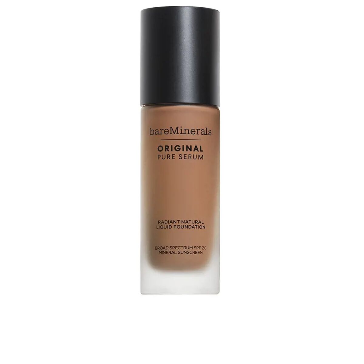 Liquid Make Up Base bareMinerals Original Pure Serum Medium Deep Cool 4.5 Spf 20 30 ml serum bottle