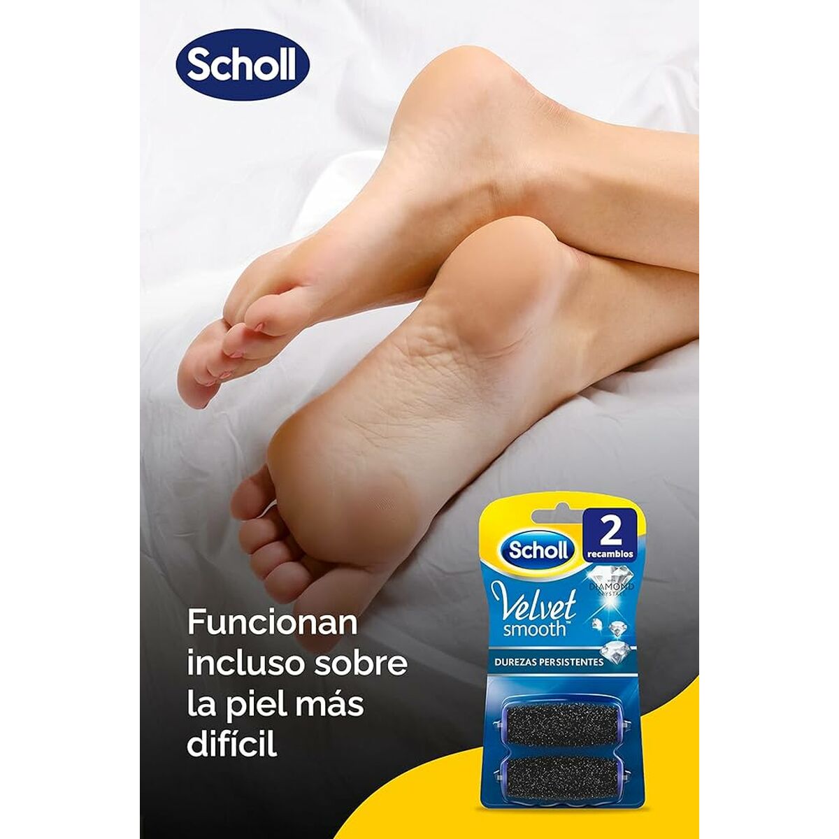 Foot Exfoliator Scholl Velvet Smooth (2 Units) product packaging