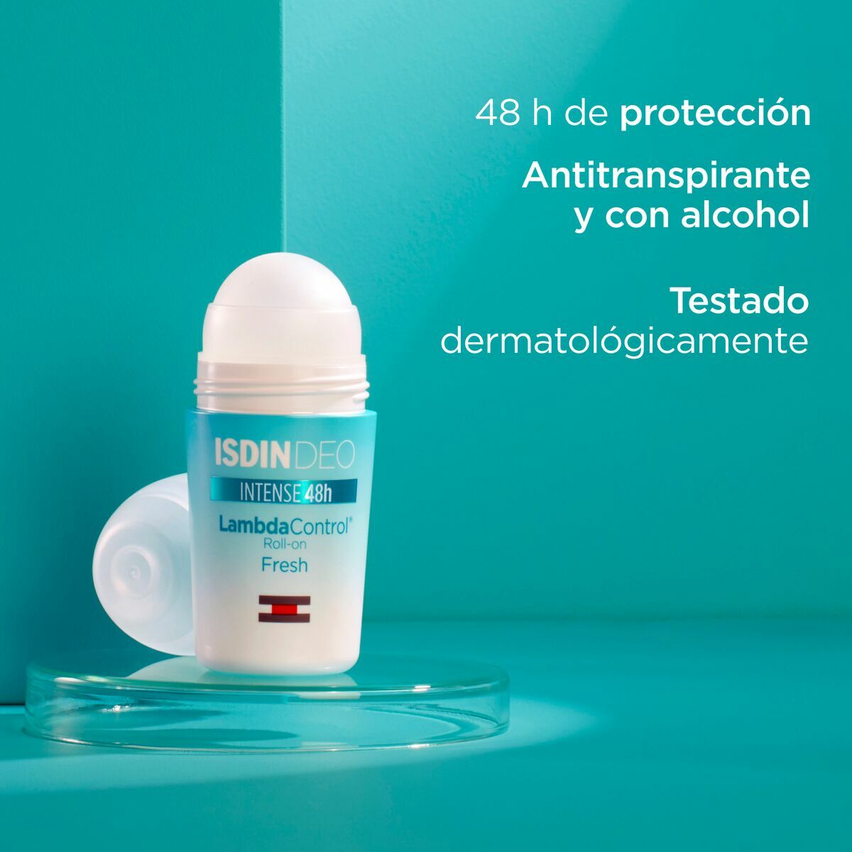 Roll-On Deodorant Isdin LambdaControl Fresh Aloe Vera 50 ml product packaging