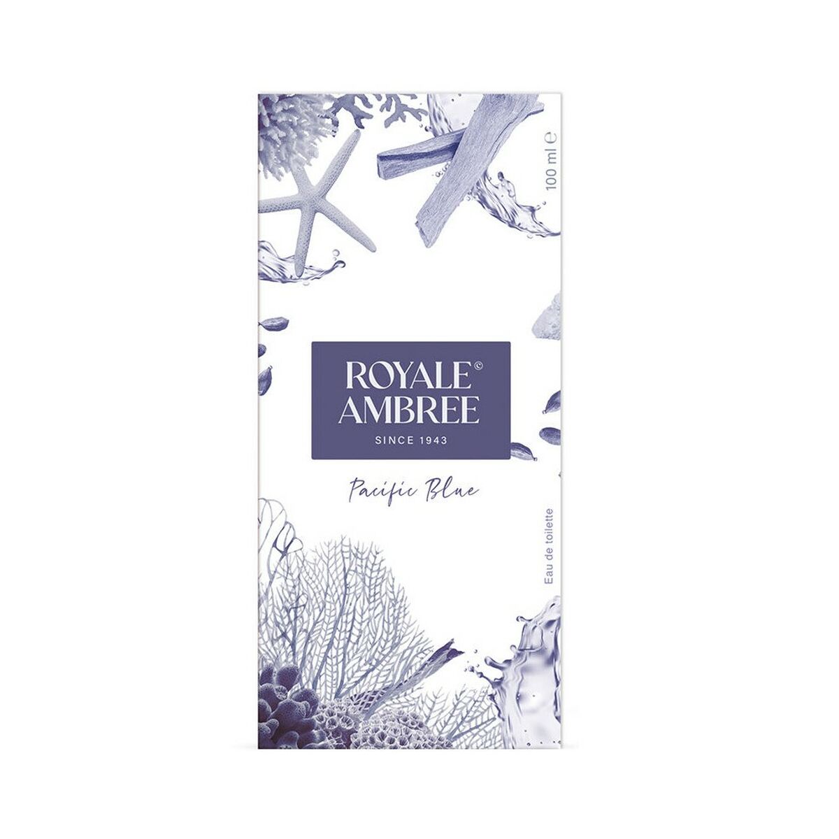 Women's Perfume Royale Ambree Pacific Blue EDC 100 ml for Women product packaging