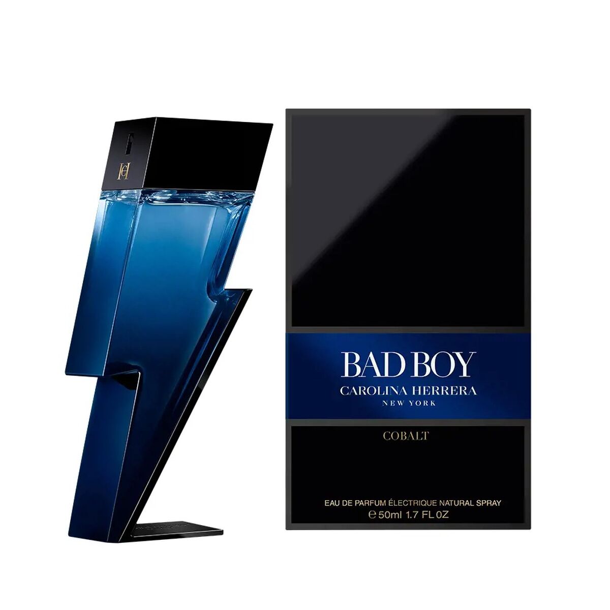 Men's Perfume Carolina Herrera Bad Boy Cobalt EDP 50 ml bottle