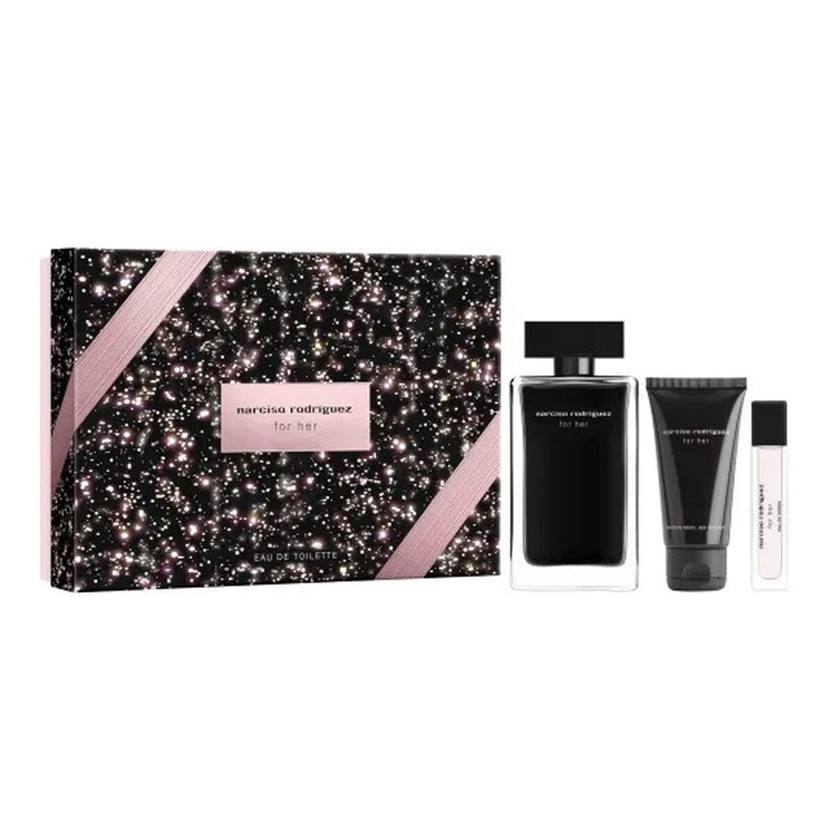 Women's Perfume Set Narciso Rodriguez FOR HER 3 Pieces for Women product packaging