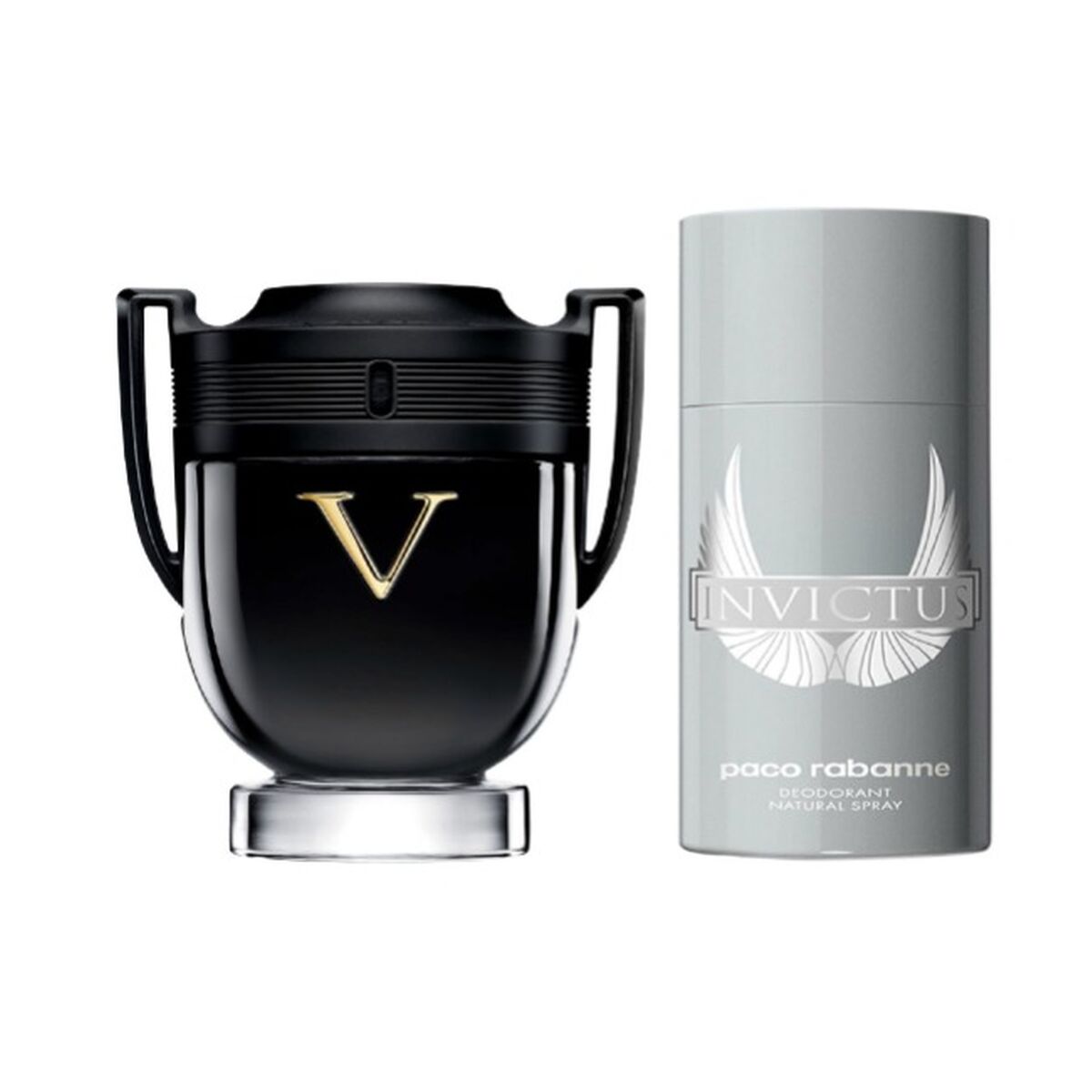 Men's Perfume Set Paco Rabanne INVICTUS EDP 2 Pieces for Men bottle