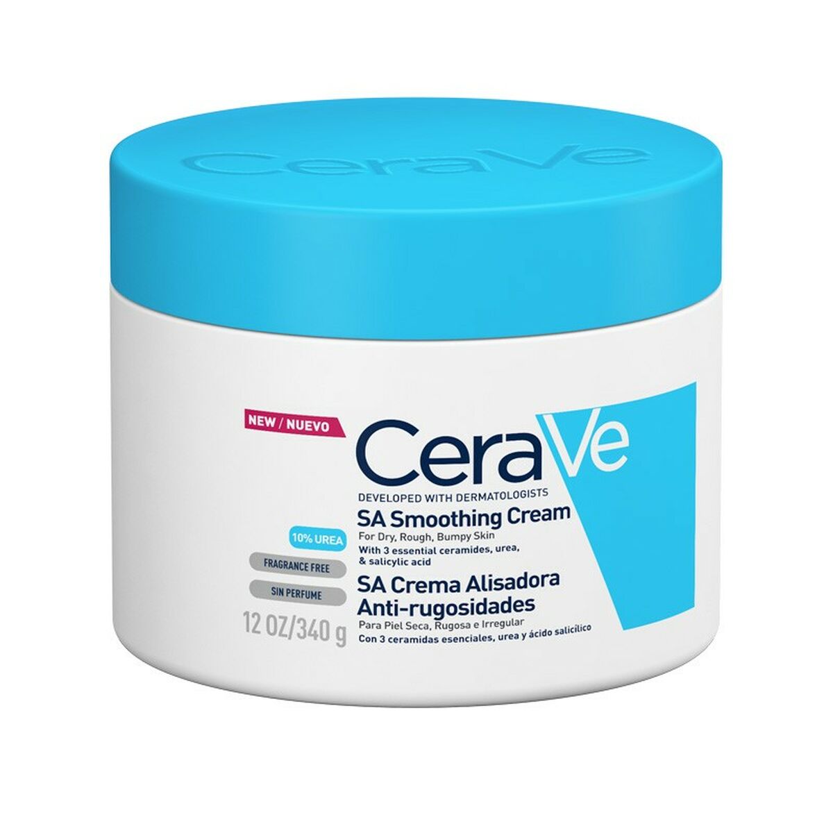 Smoothing Exfoliating Cream CeraVe SA 340 g skincare packaging