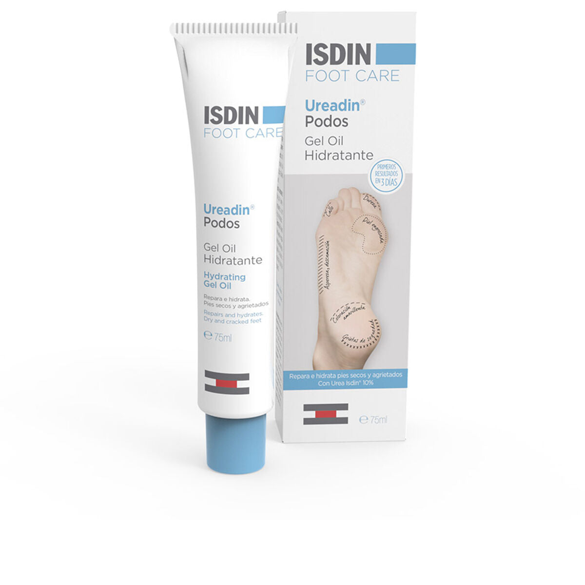 Moisturising Foot Cream Isdin 34 75 ml Moisturizing skincare packaging
