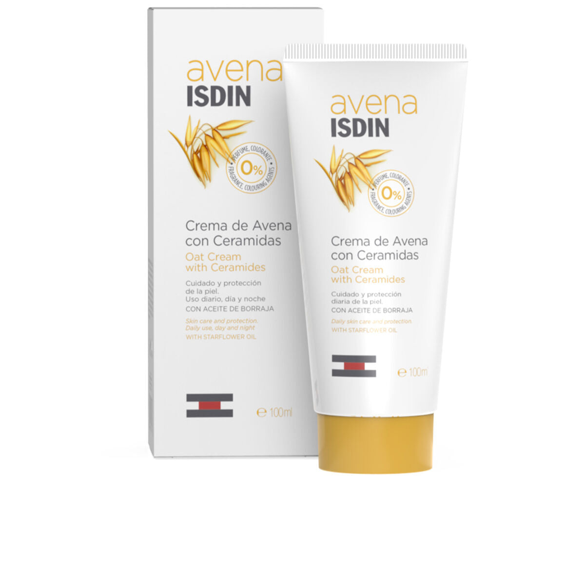 Moisturising Body Cream Isdin Avena 100 ml skincare packaging