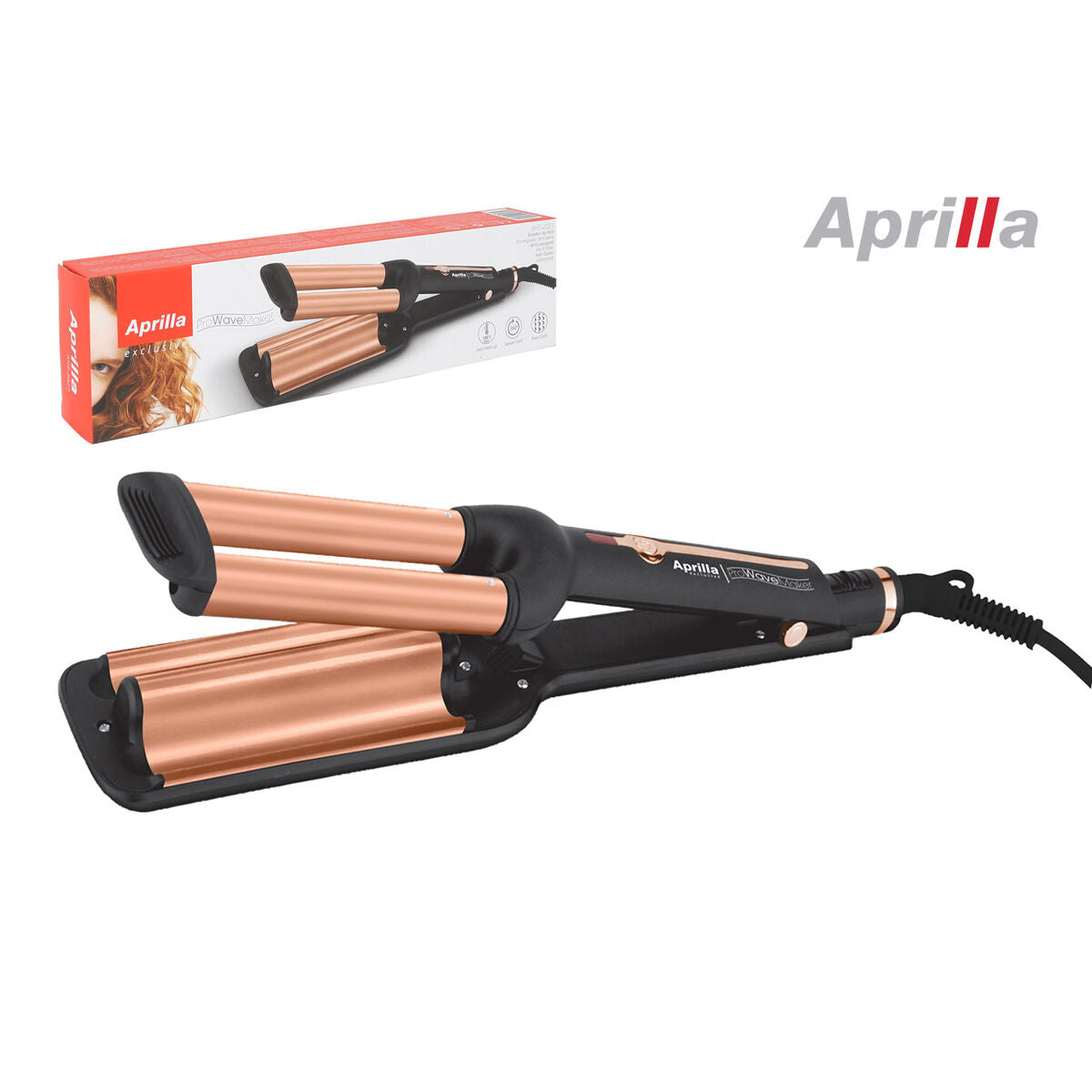 Curling Tongs Aprilla 200ºC Undulator product packaging